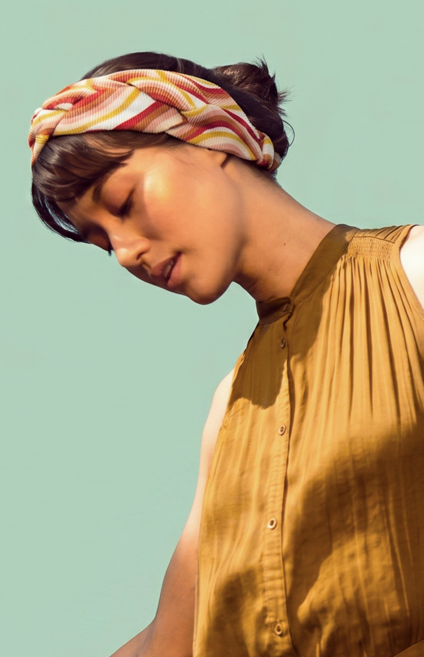 Boho Braid Rib Print